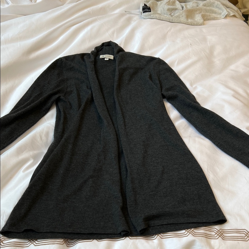 Kinross Charcoal Open Front Cardigan